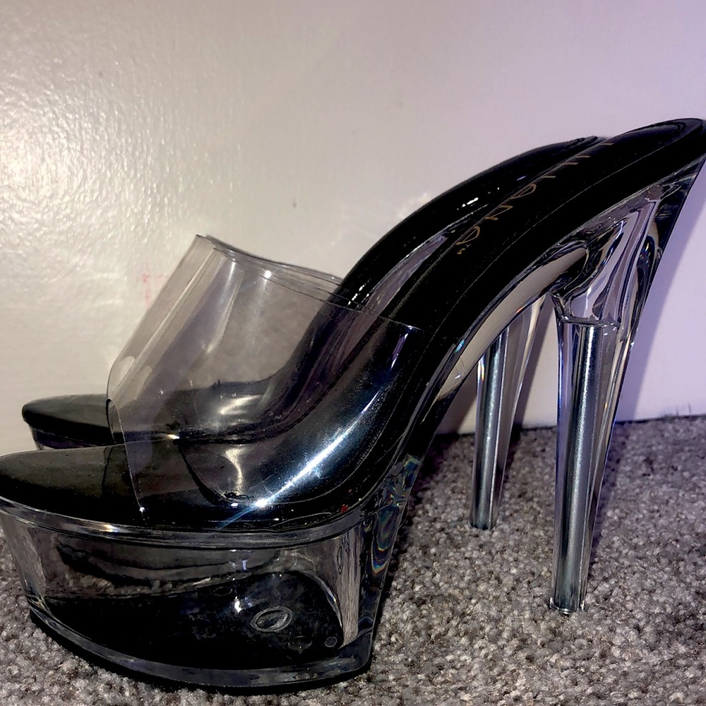 Clear Liliana stripper heels